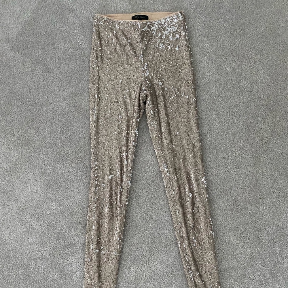 Sequin skinny pants